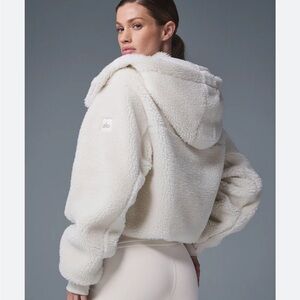 ALO Yoga Cream Teddy Jacket